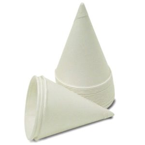 Rolled Rim Cone Cups, 4.5 oz. / Sold by the pack.