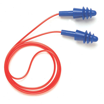 Howard Leight® Airsoft® Earplugs, Red Polycord