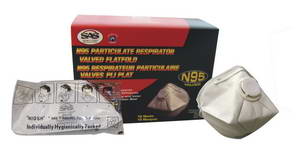 SAS 8618 N95 Flat Fold Particulate Respirator with Value