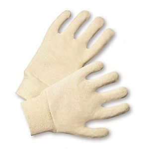 Reversible Lightweight White Jersey Gloves/Sold by the dozen.