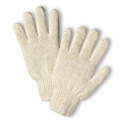 Mediumweight Knit Poly/Cotton Blend String Glove - 7-Cut/Sold by the dozen.