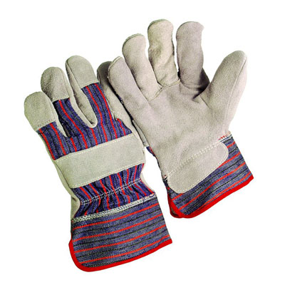 Economy Shoulder Split Leather Palm Gloves - Safety Cuff/Sold by the dozen.