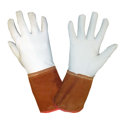Goatskin Tig Welding Gloves - Suede - 2” Cuff
