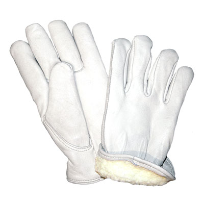 Grain Leather Pile Lined Drivers Gloves/Sold by the dozen.