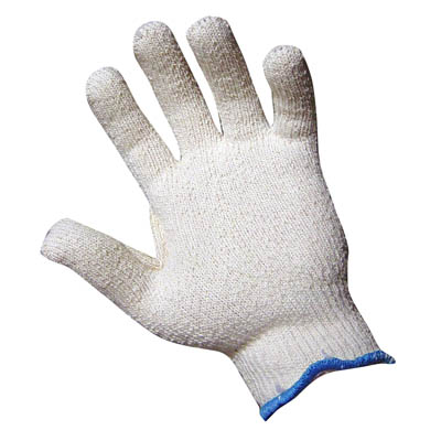 Terry Cloth ”Loop In” Poly/Cotton Blend String Glove/Sold by the dozen.