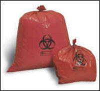 Biohazard Waste Bags, Red, 24” x 24”—10 gal.