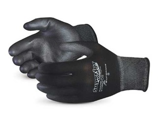 Superior® SuperTouch™ Black Nylon Glove with Polyurethane Palm Coating