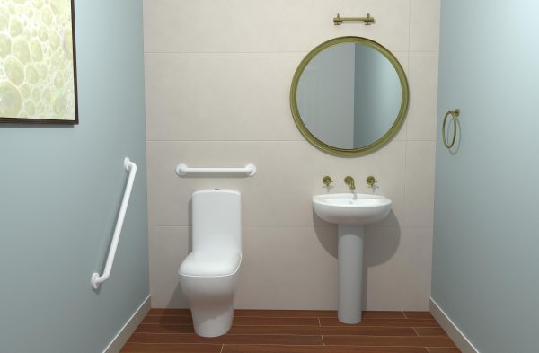 32" Antimicrobial White Grab Bar [CLONE] [CLONE] [CLONE] [CLONE] [CLONE]