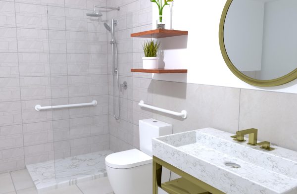 32" Antimicrobial White Grab Bar [CLONE] [CLONE] [CLONE] [CLONE] [CLONE]